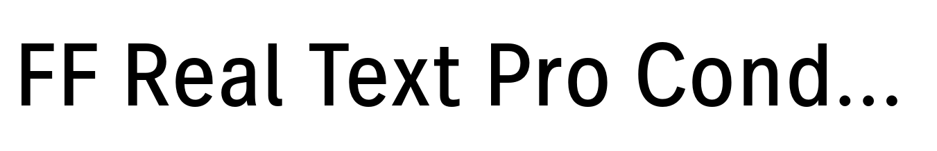 FF Real Text Pro Condensed